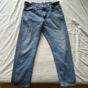 Wrangler Premium Quality Men's Jeans 34x30 Cotton Blend Button